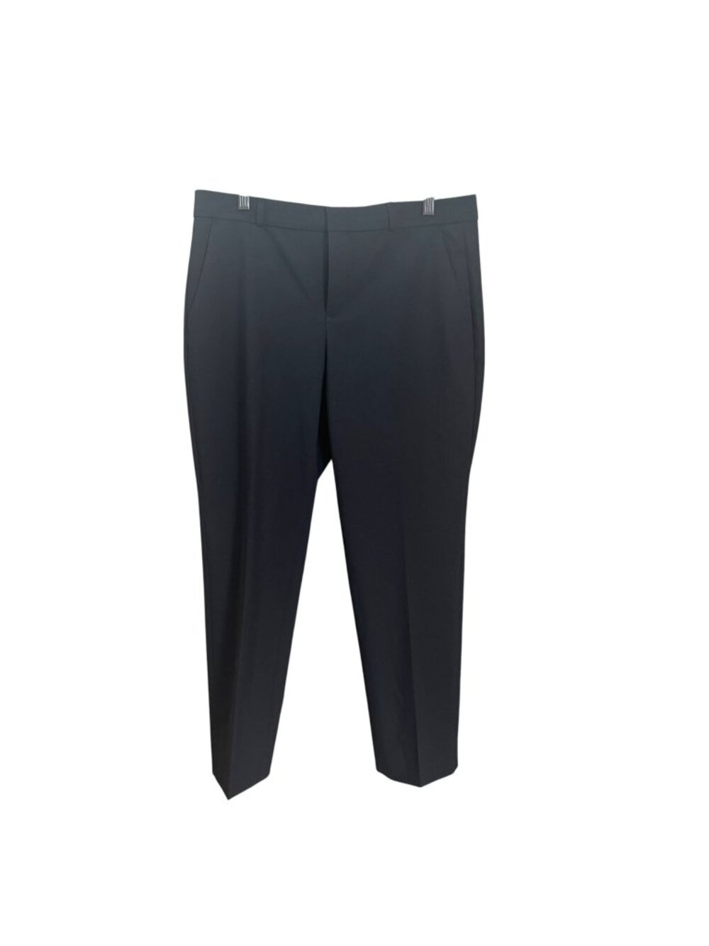 Banana Republic Avery Black Mid Rise Wool Blend Straight Leg Pants 8